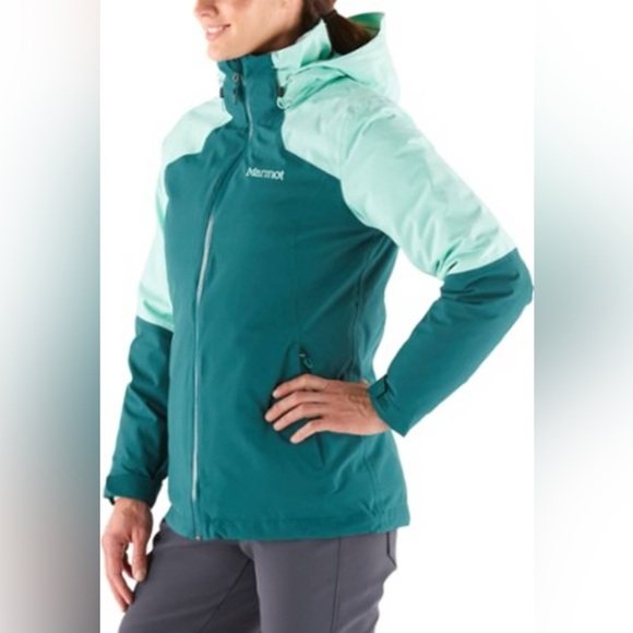 NWT Marmot Featherless 3 in 1 Component Jacket Mallard Green/Meadowbrook Size S - Picture 2 of 15